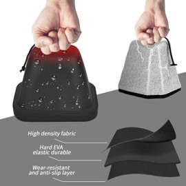 Hard Outdoor Faucet Covers for Winter, Hard Spigot Cover Insulated for Freeze Protection Outside Water Protector Hose Bib Closure Reusable-Black(2Pack)