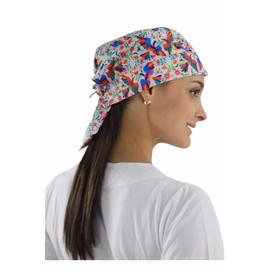 SOULMENT Scrub Caps Printed for Women (Colorful birds)