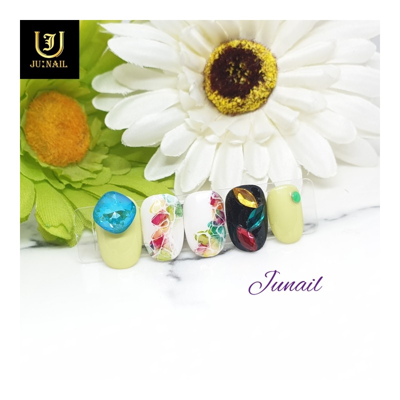 Sky Garden Homemade Nail Tips - Short Ballerina / 하늘정원
