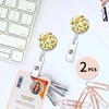 IAMRAVER 2 Pack Retractable Badge Holders Cute Badge Reel Badge