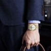 SINOBI Classic Stainless Steel Calendar Watches for Men(Silver-Gold)