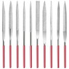 10 Pack Diamond Files Set, Mini Needle Jewelry File, Carbon