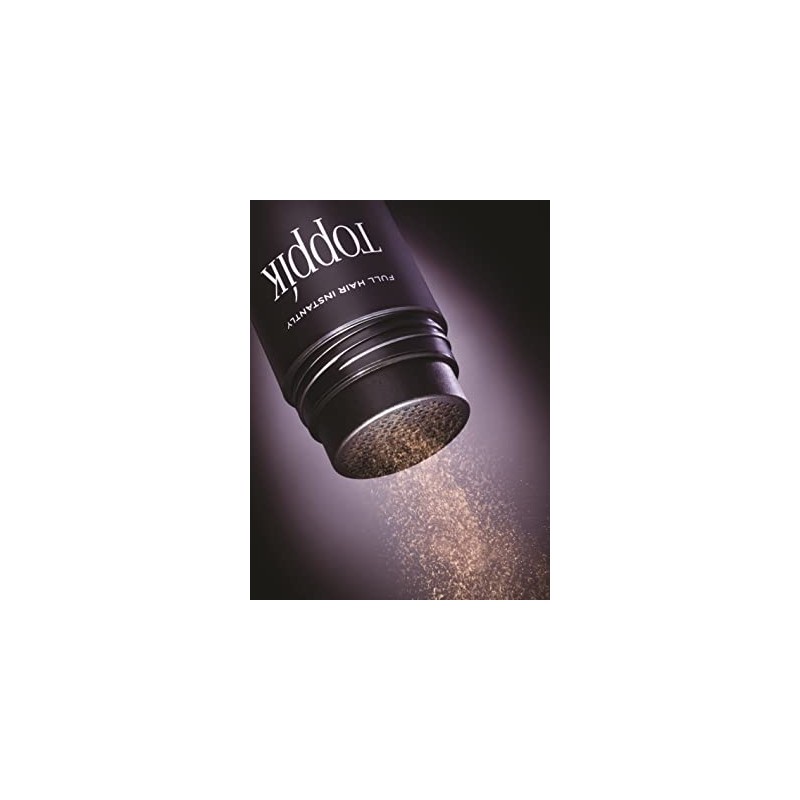 Top Pick Hair Fiber, Dark Brown, Natural Fiber Derived from