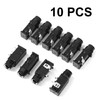 uxcell 10 Pcs 1/4" 6.35mm Headphone Mono Jack 3 Pins