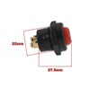 VGOL 2Pcs Car Push Button Switch 12V 25A Horn Switch