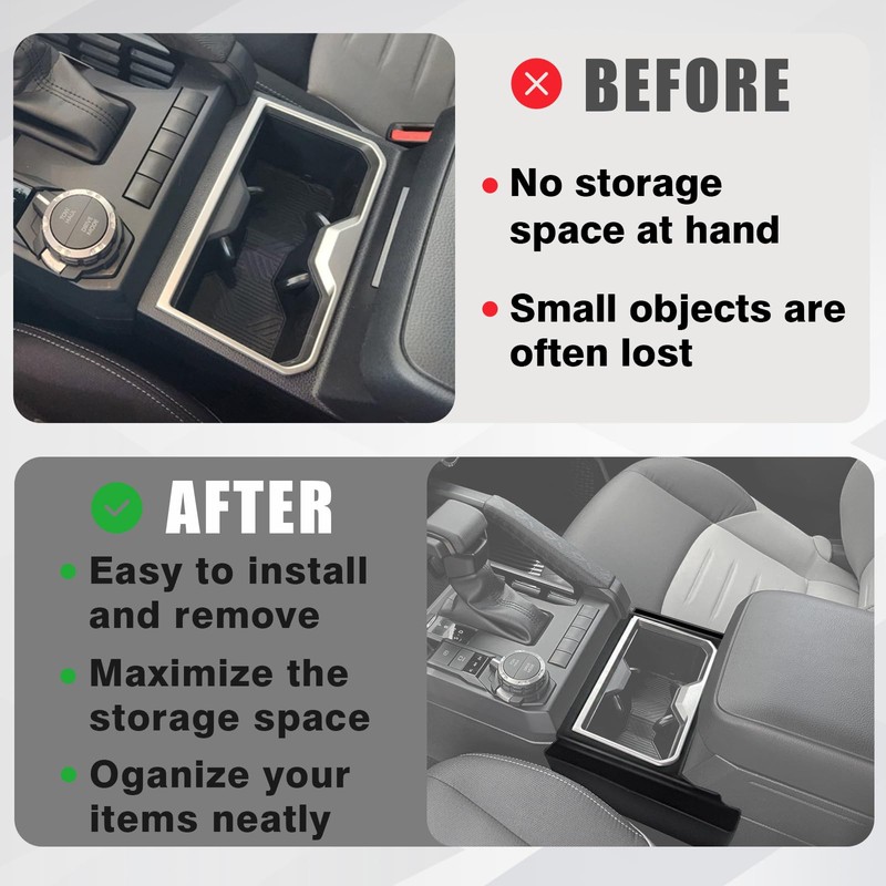 Muslogy Center Console Organizer Hanging Storage Box Compatible with 2024