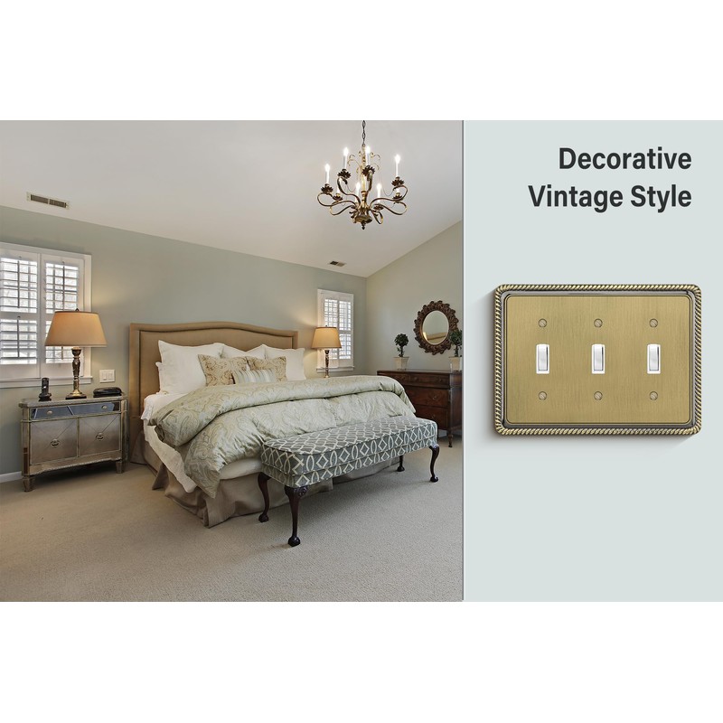 Henne Bery Rope Edge Decorative Wall Plate Switch Plate Outlet