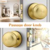 Probrico Interior Door Knob for Hallway, Gold Door Knobs Closet
