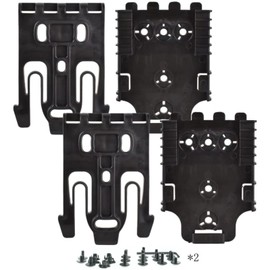 2 Pack QLS Kit, Quick Locking System Kit with Qls 19 and Qls22l for Quick Connect Drop Leg Holster Platform and Mid-Ride Universal Belt Loop Flex Adapte