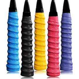 SURALIN Pack of 5 Grip Tape Tennis Racket Grip Tape Badminton Grip Tape Non-Slip Tennis Racket Badminton Racket Professional Grip