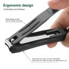 Nail Clippers with Catcher 2-Pack, Long Handle, Sharp & Sturdy