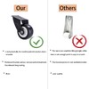4 Pieces Small Gate Wheel Anti-Sag Door Bottom Support Wheels