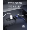 PLUGTUL Recessed Power Strip, 6 FT Flush Mount Power Strip,