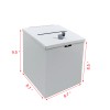 FixtureDisplays White Metal Donation Box 9X9X8 Suggestion Tithing Wedding Charity