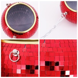 Segreto Disco Ball Planter,4" Multicolored Mirror Ball Plant Hanger for Indoor Plants Hanging Disco Ball Plant Pot Flower Pots Container Bonsai Pots for Home Decor