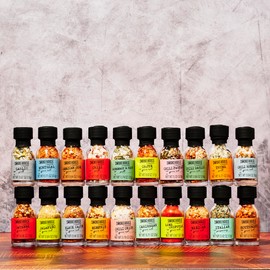 Smokehouse by Thoughtfully Ultimate Grilling Spice Set, Grill Seasoning Gift Set Flavors Include Chili Garlic, Rosemary and Herb, Lime Chipotle, Cajun Seasoning and More, Pack of 20