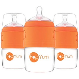 PopYum - Biberón anticólicos para bebé para preparar, mezclar y administrar fórmula, Paquete de 3, 5onzas / 150ml