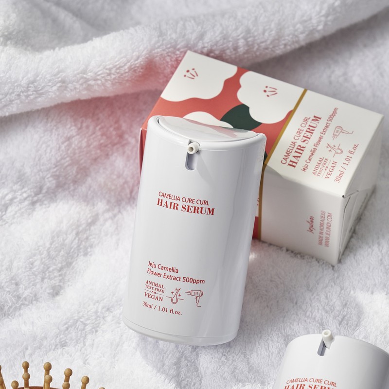 Jeju Indie Camellia Cure Curl Hair Serum / 카멜리아 큐어