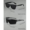Paleshy Color-Changing Polarized Glasses - Anti-Glare Black Aviator for Fishing,