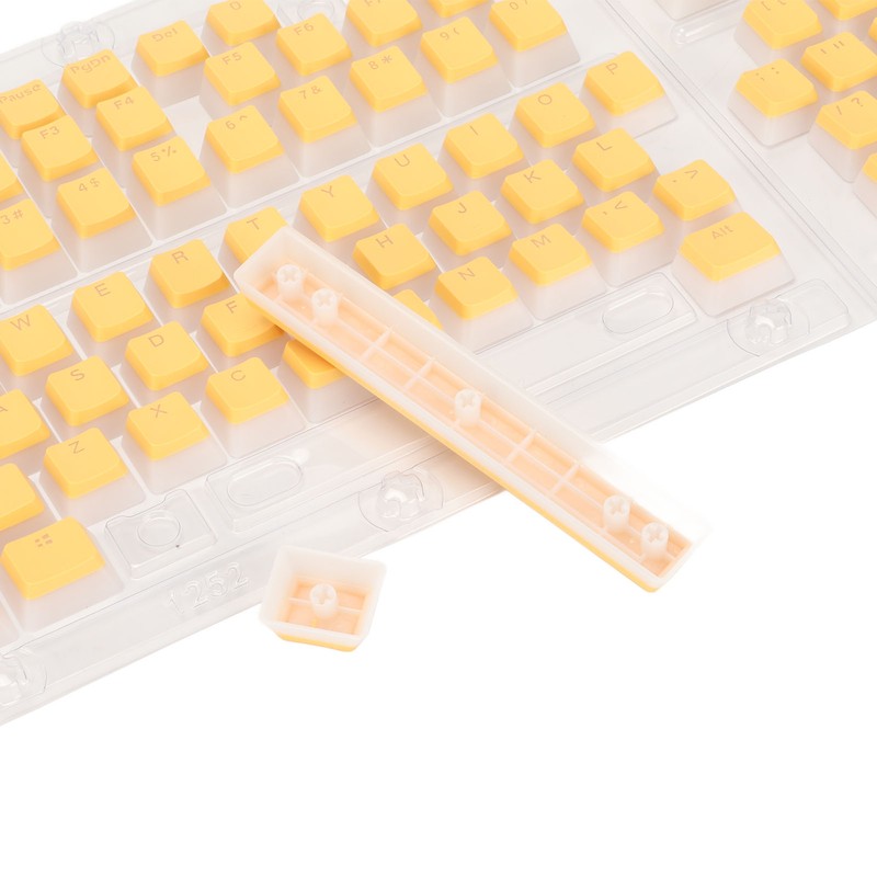 PBT Pudding Keycaps 129 Keys Translucent OEM Height Doubleshot Injection