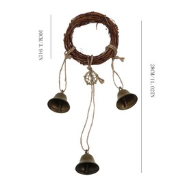 Witch Bells by Pendant,Witch Bells Protection for Door Knob,Hanging Witch Bell Protection,Witch Wind Chime,Wreath Magic Wind Chime Pendant