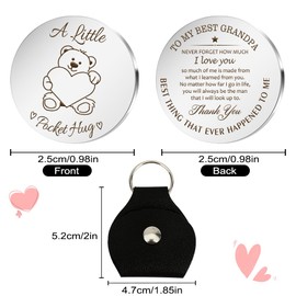 Grandad Christmas Gifts Pocket Hug Grandad Gifts from Grandchildren Grandparent Gift for Grandad Gifts for Grandpa Gift Grandad Gifts for Fathers Day 60th Birthday Gifts for Grandad Valentines Gifts