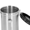 Coffee Beans Canister with Exhaust Valve Stainless Steel Storage Sealing