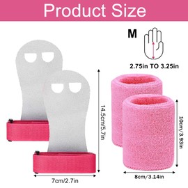 KARELLS Children's Grip Pads, Pull Up Grips for Children, M Grip Pads, Children's Stretching Strap, Gymnastics, Grip Pads, Children's Cross Training Gloves, for Crossfit, Bodybuilding, Calisthenics,