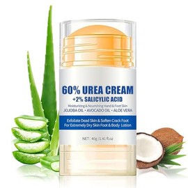 Crema Hidratante para Pies con Urea 60,Exfoliante para Pies Resecos y Agrietados,Repara Piel Dura y Callosidades,Moisturizing Foot Cream,Hidratacin...