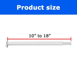 Hecis Slip-On Drape Support 10" to 18" Double Pipe and Drape Stand Kit (2 Pack)