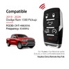 2 Keylessbest Replacement for 2019-2024 Dodge Ram 1500 Pickup Key