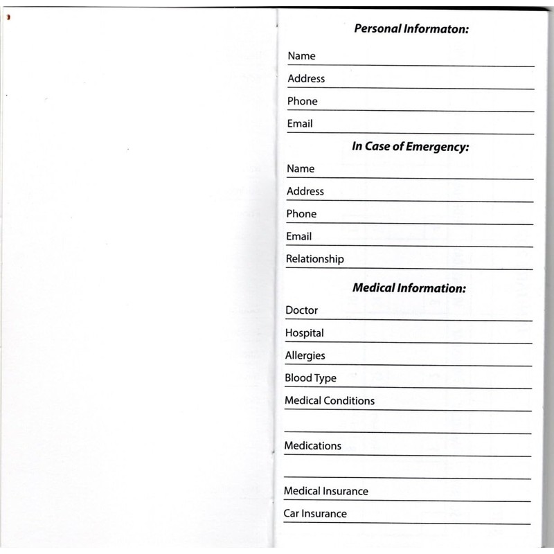 3 Year Pocket Calendar Planner with Note Pad, Pretty Patterns