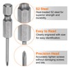 sourcing map 5pcs #00 Phillips Screwdriver Bit PH00 1/4" Hex