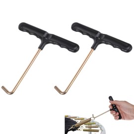2 Pack Trampoline Springs Pull Tool Kit Parts, Trampoline Parts T-Hook Puller, Trampolines Accessories Spring Pull T-Shape Hook for Jumping Trampolines Spring Installation