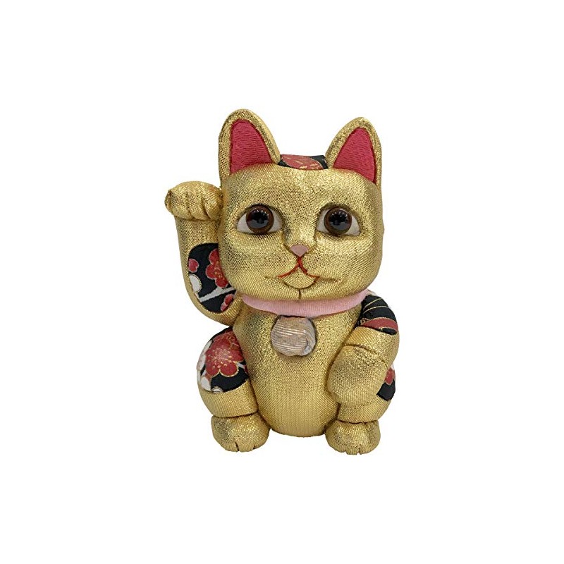 Maneki Neko Large Feng Shui Gold Traditional Craftsman Toko Kakinuma