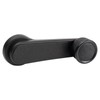 TRQ Metal Reinforced Front Window Crank Handle Set Black Driver