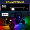 DITRIO 4PCS 4FT 3 Pin Extension Cable for RGB Underglow