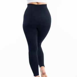 Underoutfit Compression Leggings, High Waisted Tummy Control Leggings for Women Navy