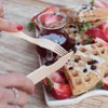 Clickeat Duo Wooden Cutlery Set - 10 Units - 100%
