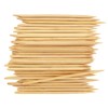 BambooMN 15cm 5mm Nail Cuticle Pushers/Cuticle Remover, Bamboo Wooden Stick,