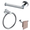 Stainless Steel Toilet Roll & Towel Holder Set – Wall-Mounted