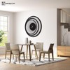 Wall Clock Unique, Round Wall Clock, Triple Circle Metal Wall