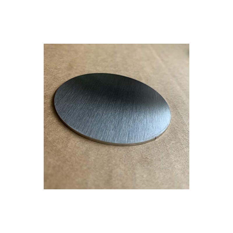 1/16" Thick Stainless Steel Disc, Choose Diameter, Brushed #4 Finish,
