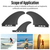 3PCS Surf Fin Set Flexible Stable Lightweight Durable PVC Surfboard
