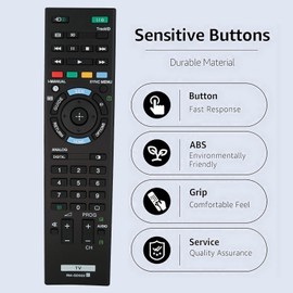 Replacement Remote Control RM-GD022 Compatible for Sony LCD TV RM-GD028 RM-GD029 RM-GD030 RM-GD031 RM-GD032 RM-GD033 KDL26EX550 KDL40EX650 KDL46EX650 KDL46HX850 KDL55HX750