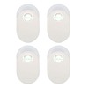 4Pcs Power Saver Safe Fireproof ABS Surge Protection Plug and