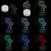 4.5V USB 3D Illusion Visual Romantic Night Lamp 7 Colors