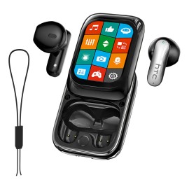 Audfonos Htc Ne48 Ai Auriculares Inalambricos Traductores Traduccin De Vdeo Bluetooth 6.0 Con Smart Display Tocable Multifuncional                    