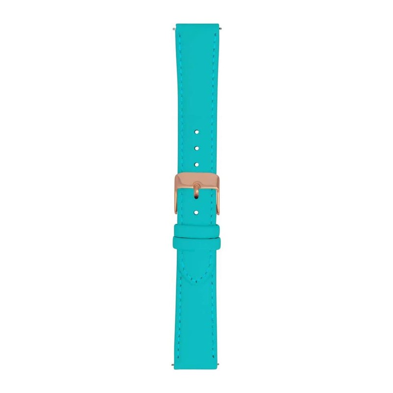 Toff London Ladies Turquoise Leather Watch Strap, Quick Release with