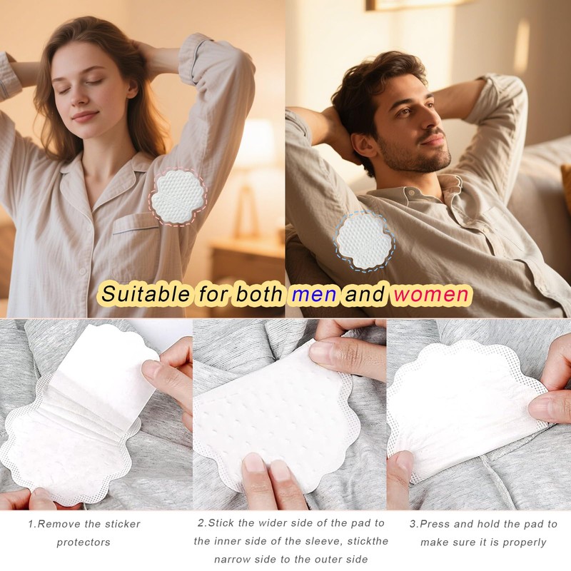 30 Pcs Armpit Sweat Pads for Women and Men,Cooling Mint